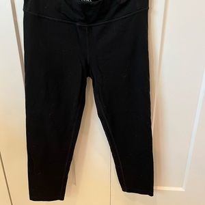 Athleta girl size 12 black crop leggings